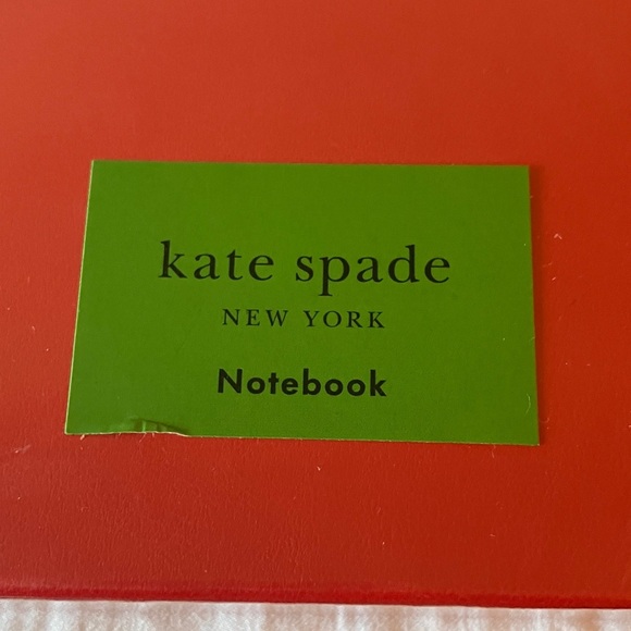 Kate Spade: Red “Take Note” XL Notebook- Gold Hearts- 168 lined pages- ribbon - Picture 2 of 15